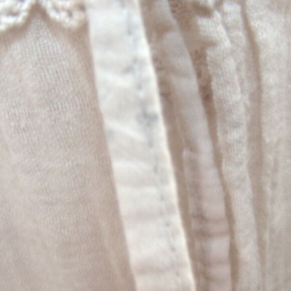 NWT Valentina Naldi Beige Eyelet Cotton Vest Duster Italy Boho Cottagecore - Picture 10 of 14